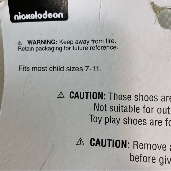 Sponge Bob Yellow Girls Slipper Dress Costume shoes NWT - Picture 8 of 8